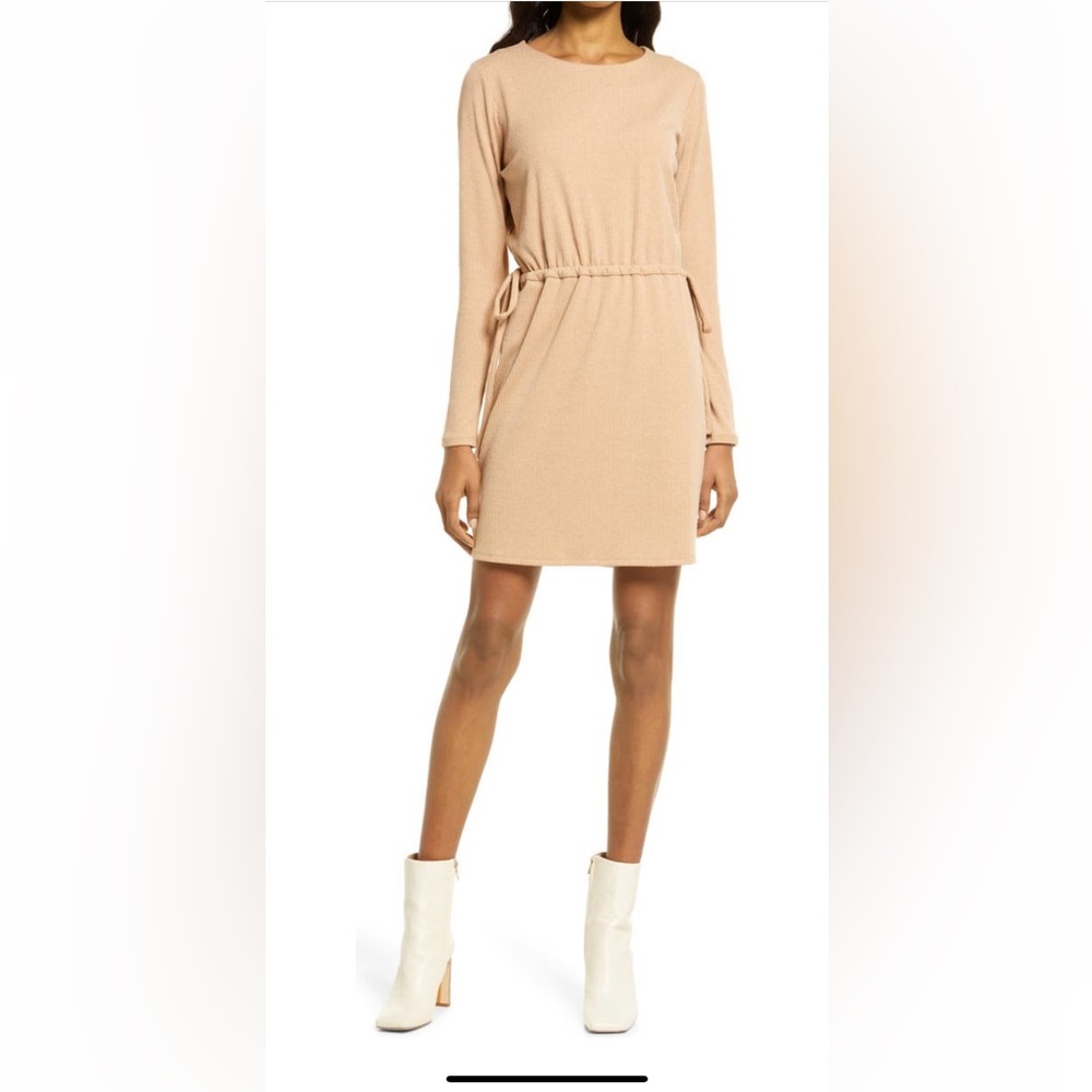 Charles Henry long sleeve knit dress